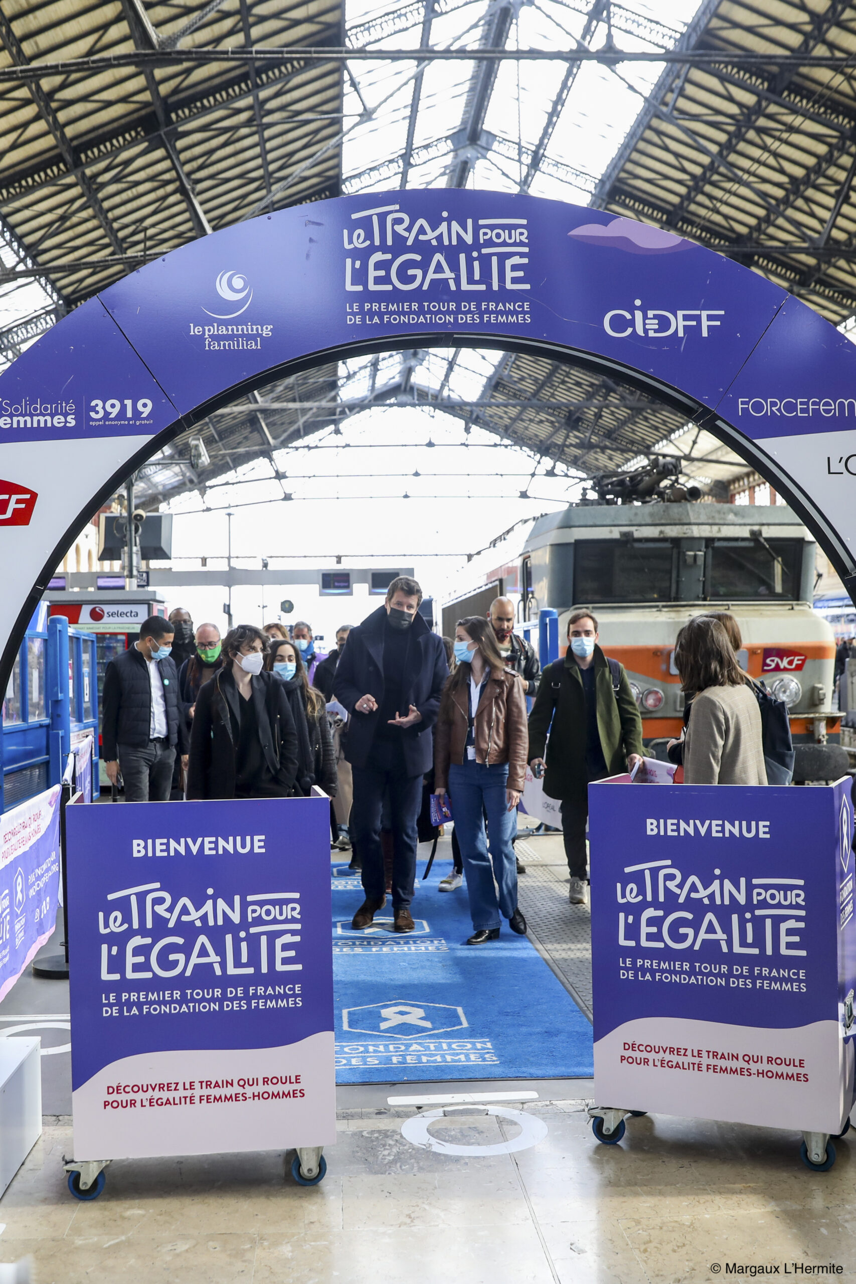 Yannick Jadot en déplacement à Marseille, le 2 mars 2022